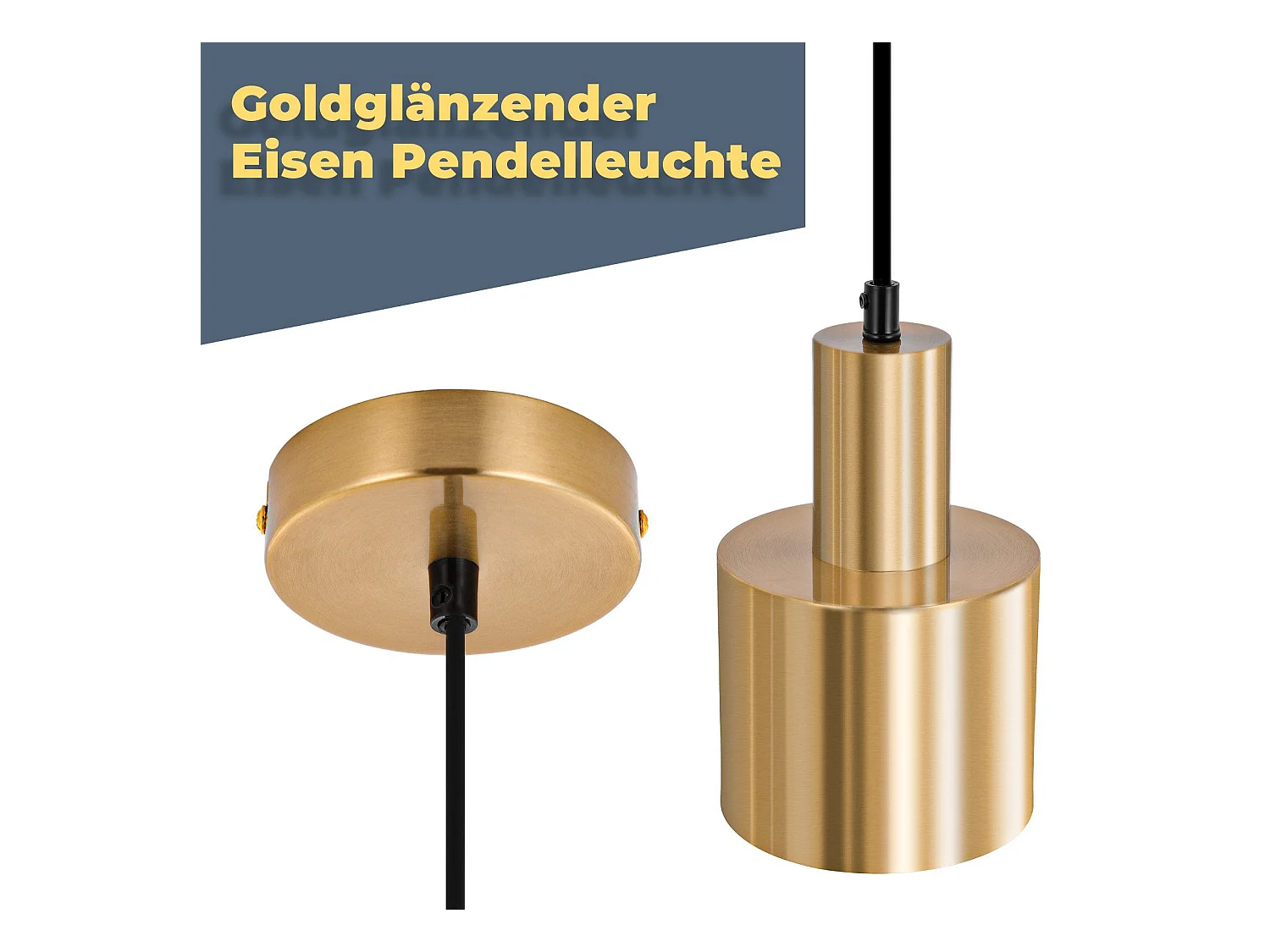 NETTLIFE suspension table à manger lampe suspendue vintage salle à manger 1 flamme à manger or design moderne E27