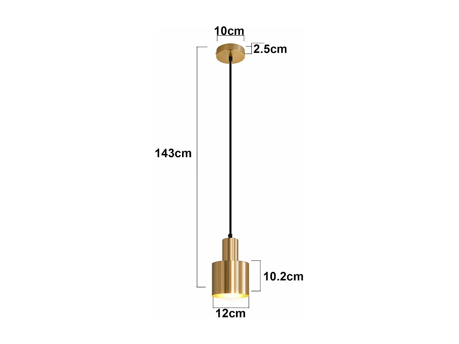 NETTLIFE Pendelleuchte Esstisch Hängelampe Vintage Esszimmer 1 flammig Dining Gold Modernes Design E27