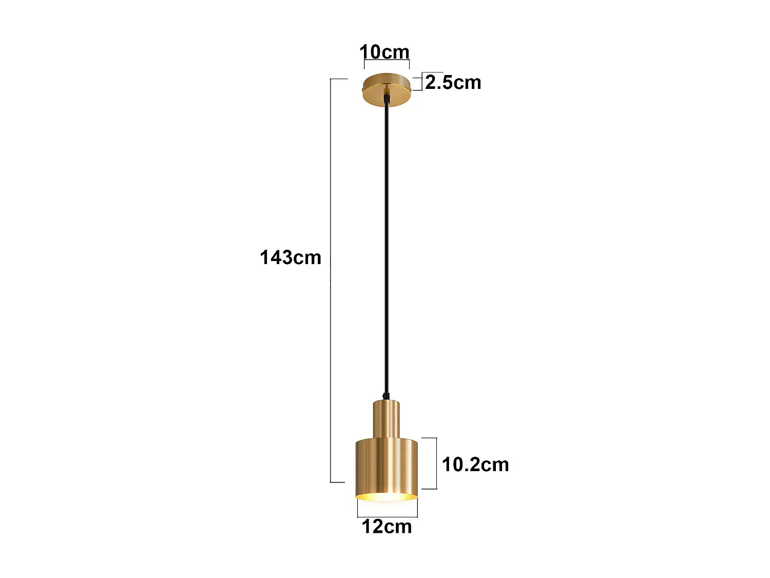 NETTLIFE suspension table à manger lampe suspendue vintage salle à manger 1 flamme à manger or design moderne E27