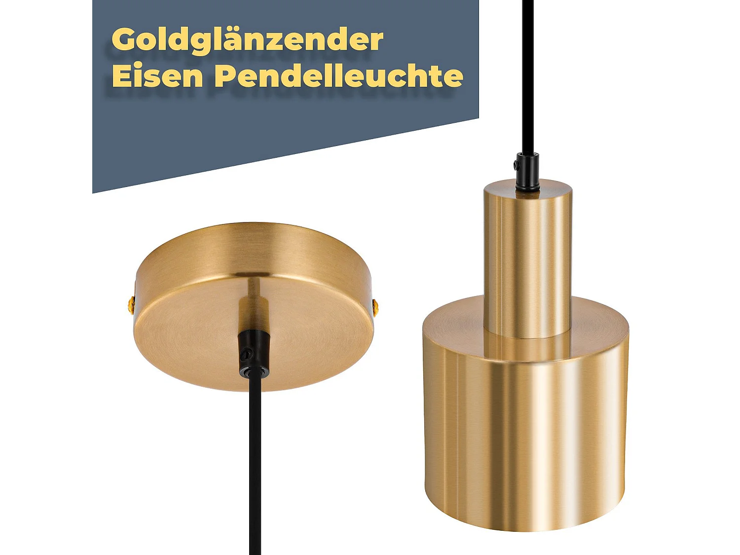 NETTLIFE suspension table à manger lampe suspendue vintage salle à manger 1 flamme à manger or design moderne E27