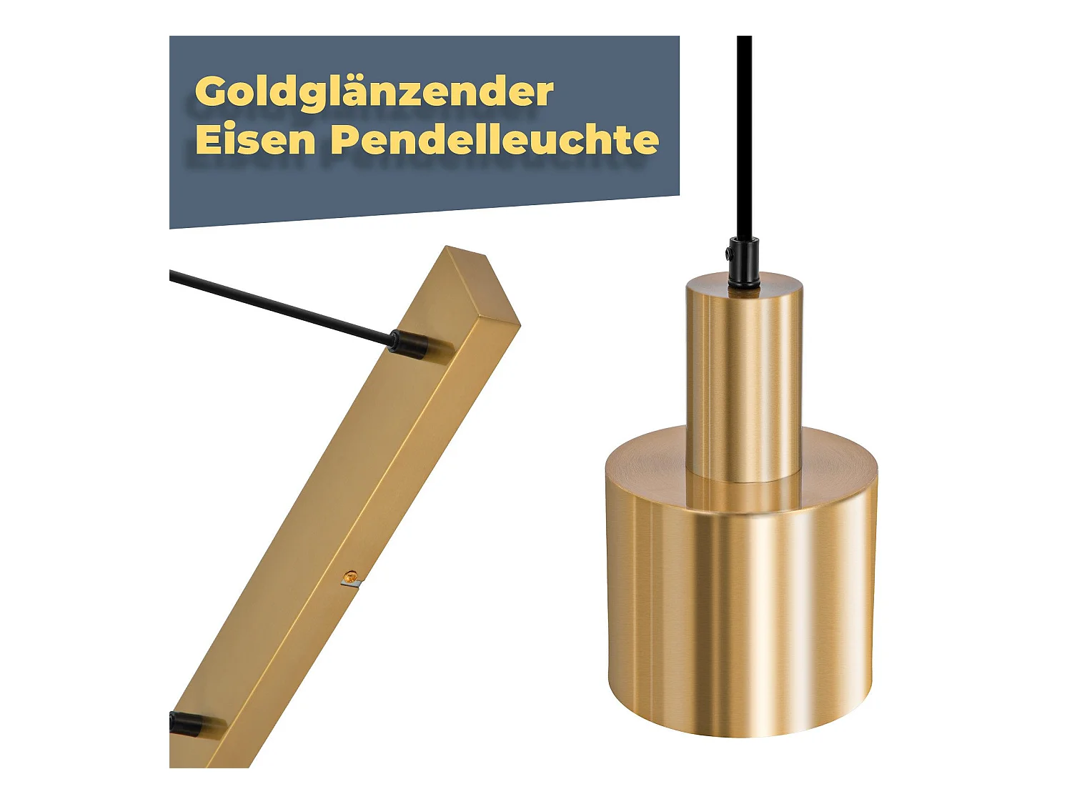 NETTLIFE suspension table à manger lampe suspendue vintage salle à manger 3 flammes à manger or design moderne métal E27