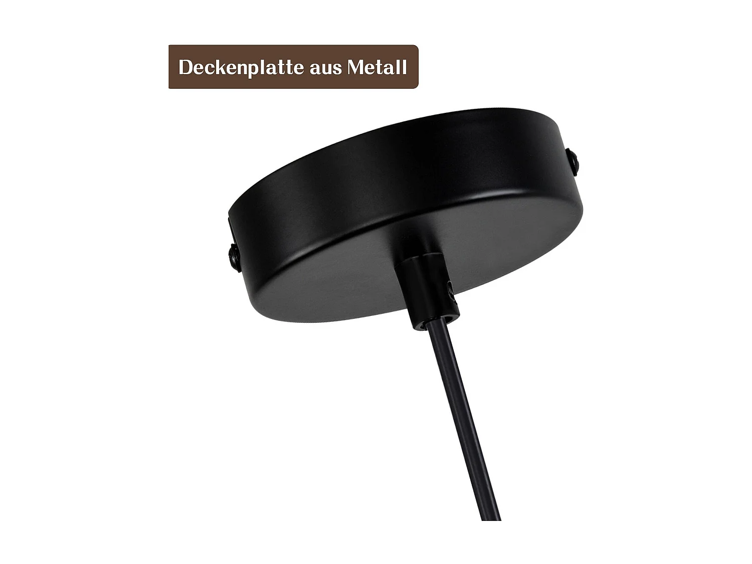 NETTLIFE Vintage Rauchgrau Glas Esstisch Pendelleuchte E27 für Wohnzimmer oder Küche