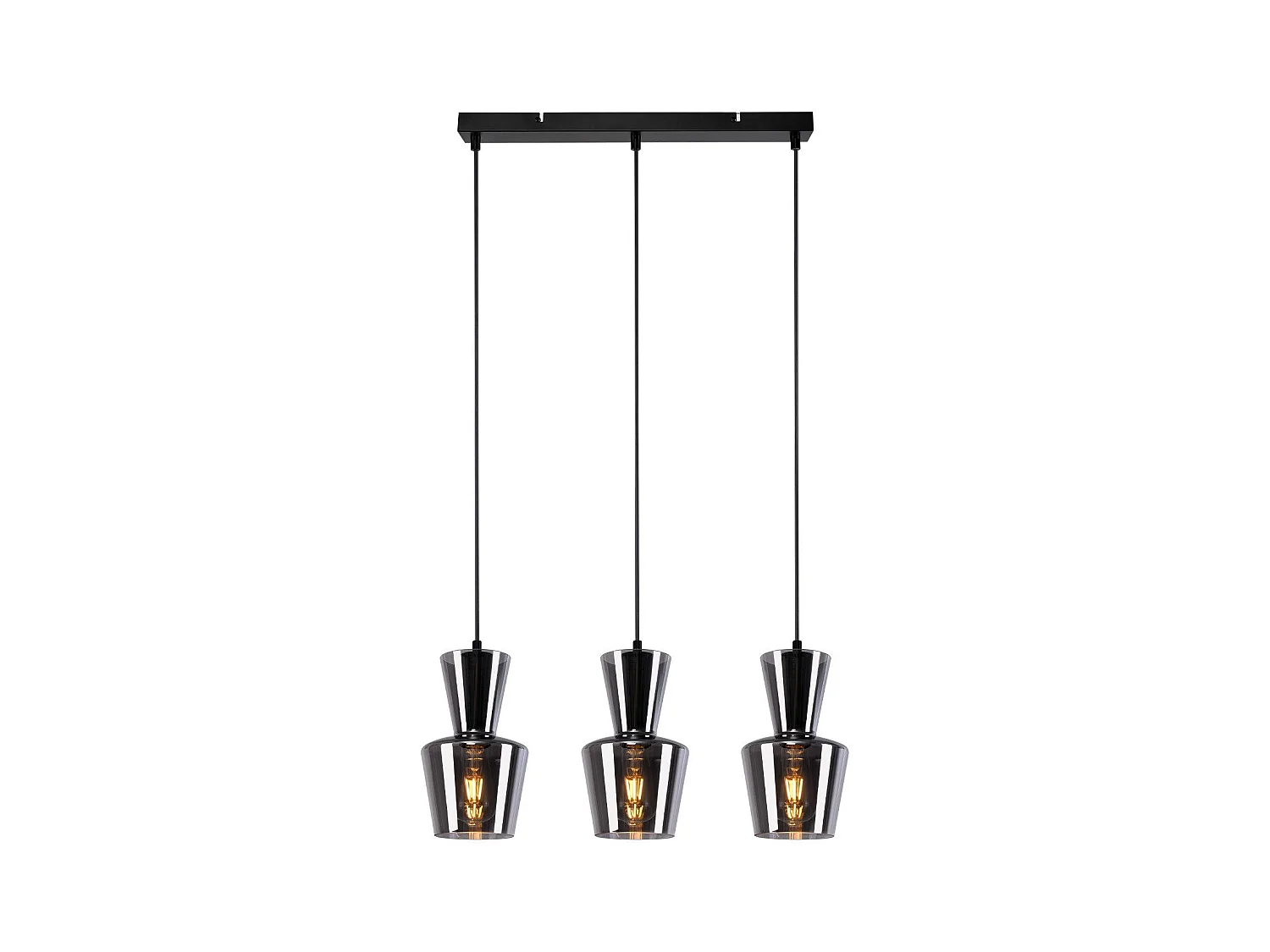 NETTLIFE Vintage Smokey Gray Glazen Eettafel Hanglamp E27 Voor Woonkamer Of Keuken