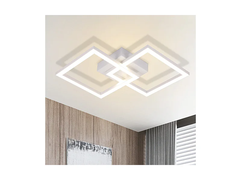 NETTLIFE Quadratische LED-Deckenleuchte 24W 4000K Neutralweiß Moderne Küchenlampe