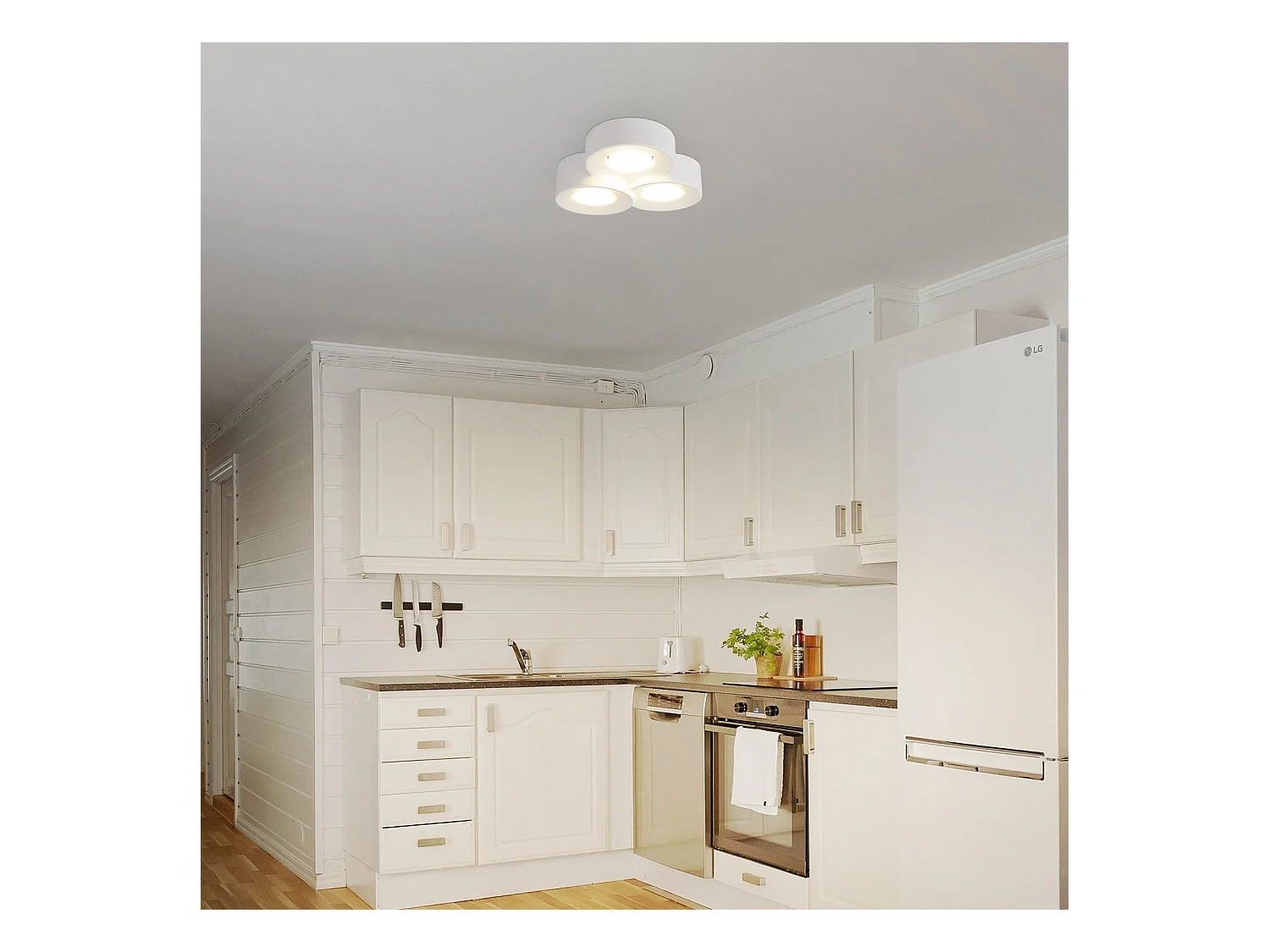 NETTLIFE Plafondspot Opbouw Wit Gang Moderne Plafondspots 3 Vlammen Gx53 Max. 10W