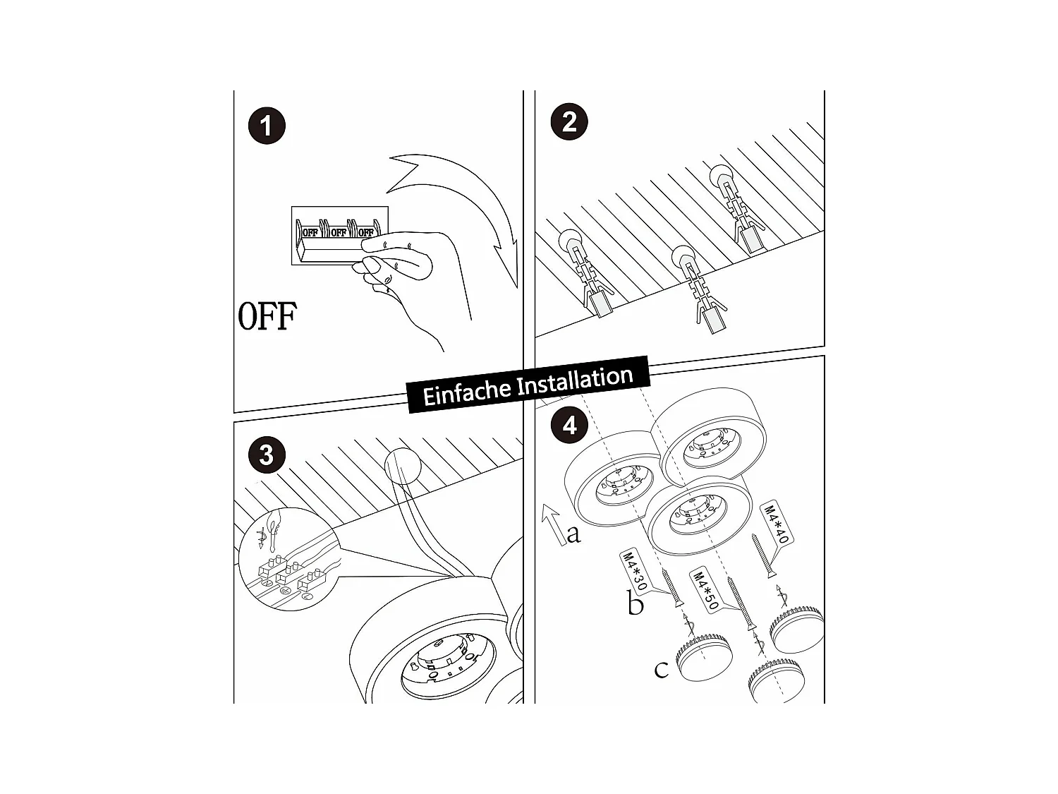 NETTLIFE Plafondspot Opbouw Wit Gang Moderne Plafondspots 3 Vlammen Gx53 Max. 10W