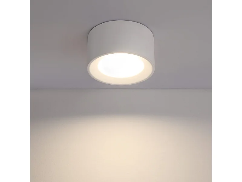 NETTLIFE Spot En Saillie Rond Spot En Saillie Blanc Luminaire En Saillie Gx53 Petit Plafonnier Moderne 10w