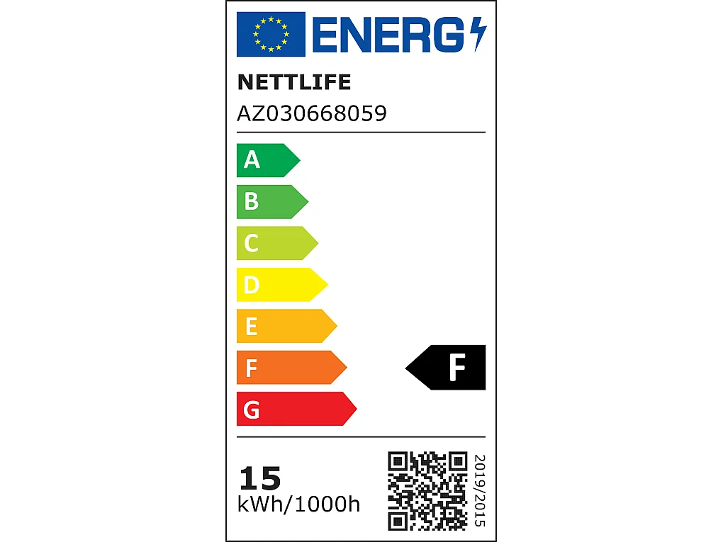 NETTLIFE Plafonnier LED Plat Pour Chambre à Coucher Noir 18 Cm 15w Non Dimmable Blanc Chaud 3000 K