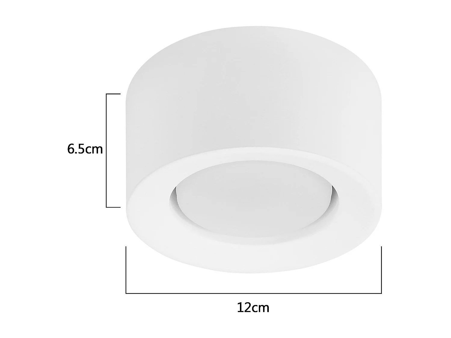 NETTLIFE Spot En Saillie 4 Pièces Spot Rond En Saillie Blanc Luminaire En Saillie Gx53 Plats Moderne Max.10w