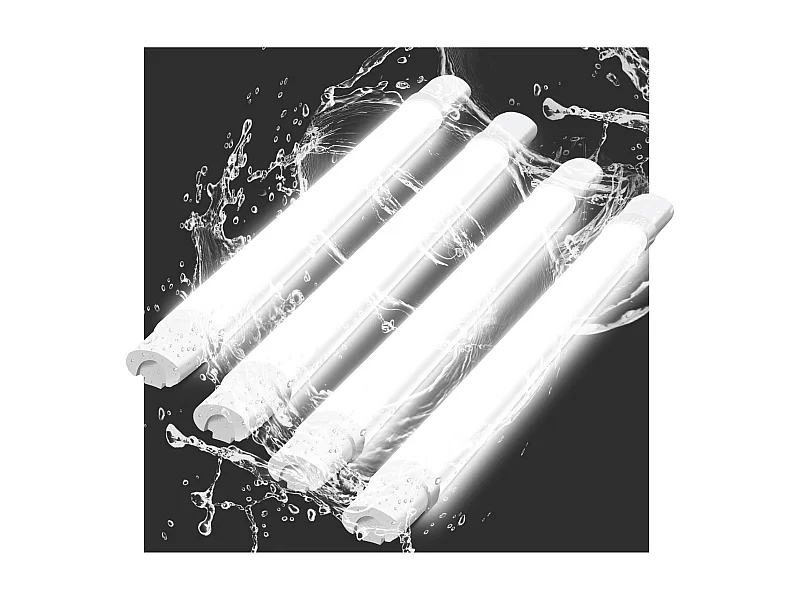 NETTLIFE Plafondlamp LED Vochtbestendige lamp 90 cm IP65 Plafondverlichting Lang Werklamp 1xLED TL 24 W Koel wit Licht 5000 K