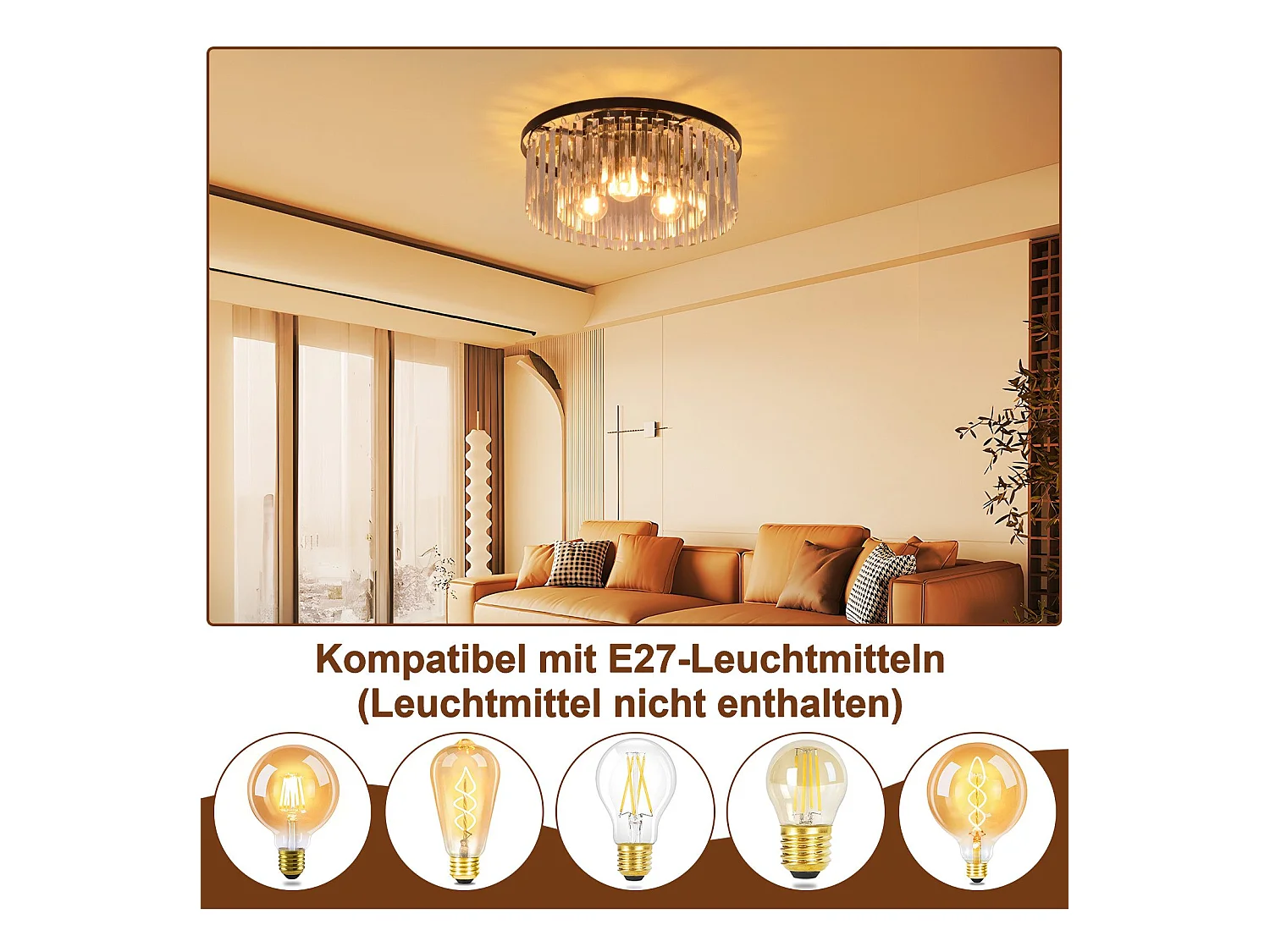 NETTLIFE Lampa sufitowa do sypialni, salonu, czarna Lampa do sypialni E27, nowoczesna lampa do salonu