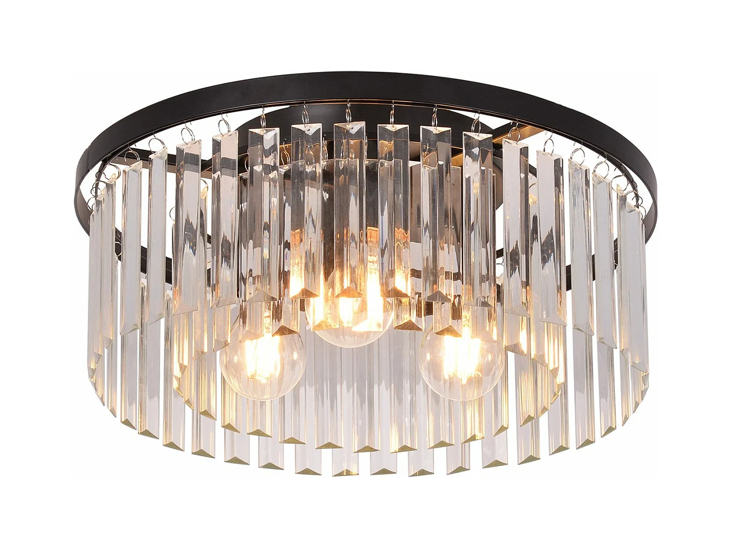 NETTLIFE Lampa sufitowa do sypialni, salonu, czarna Lampa do sypialni E27, nowoczesna lampa do salonu