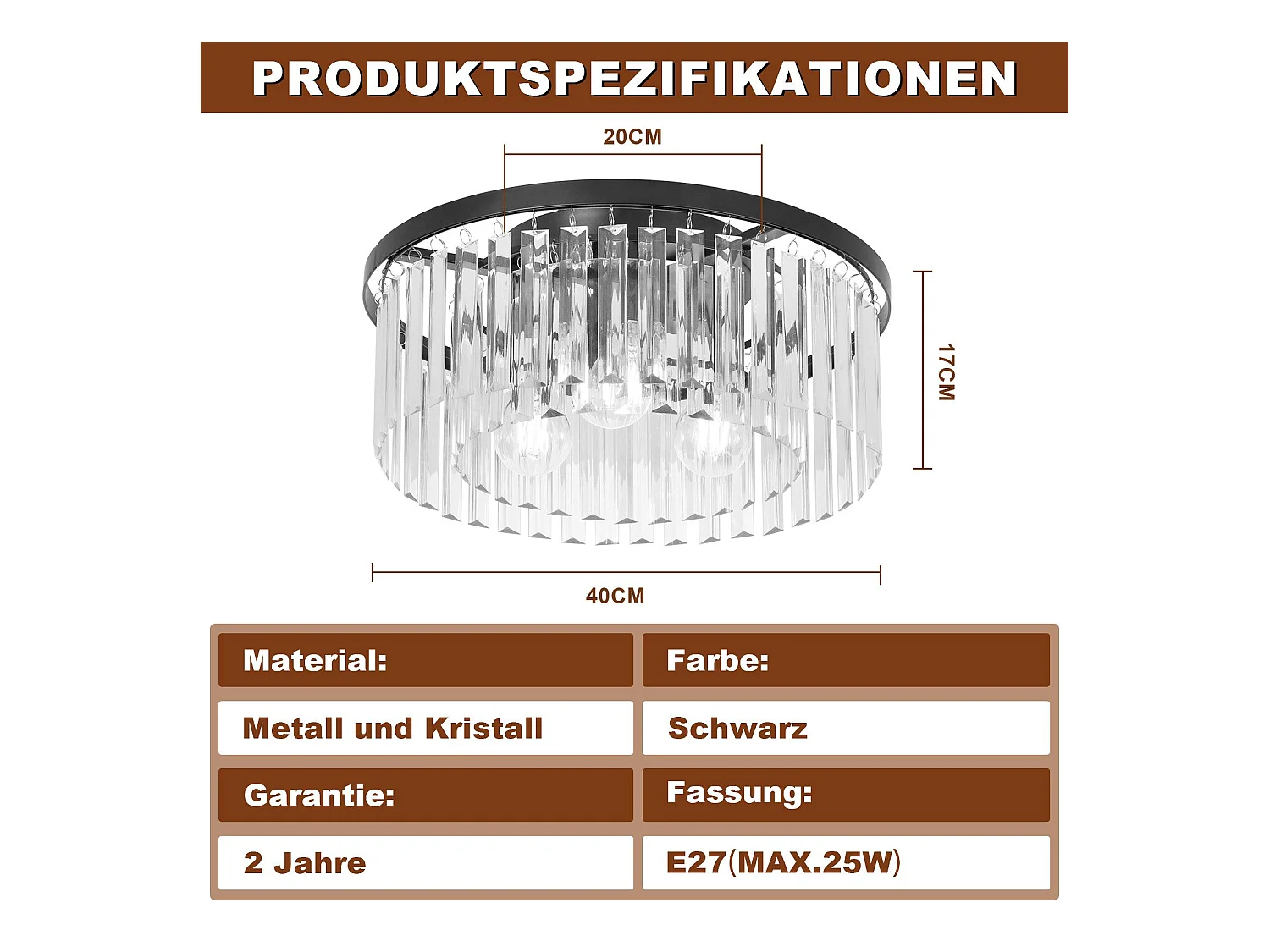 NETTLIFE Plafondlamp voor Slaapkamer Woonkamer Zwarte Slaapkamerlamp E27 Moderne Woonkamerlamp