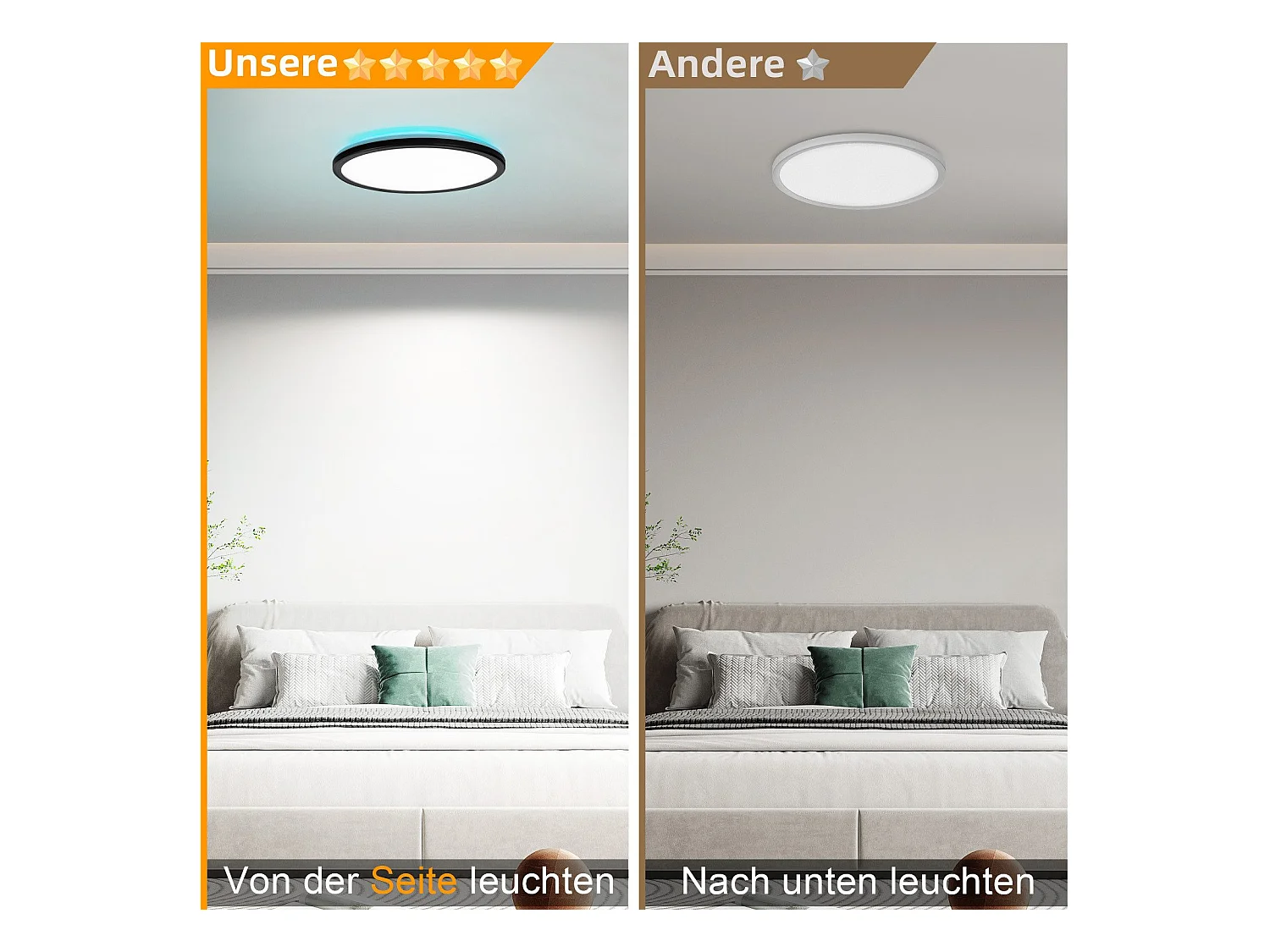 NETTLIFE LED Plafondlamp Slaapkamer - Keuken Platte Lamp RGB 23W Ronde Badkamerlamp 30CM Afstandsbediening