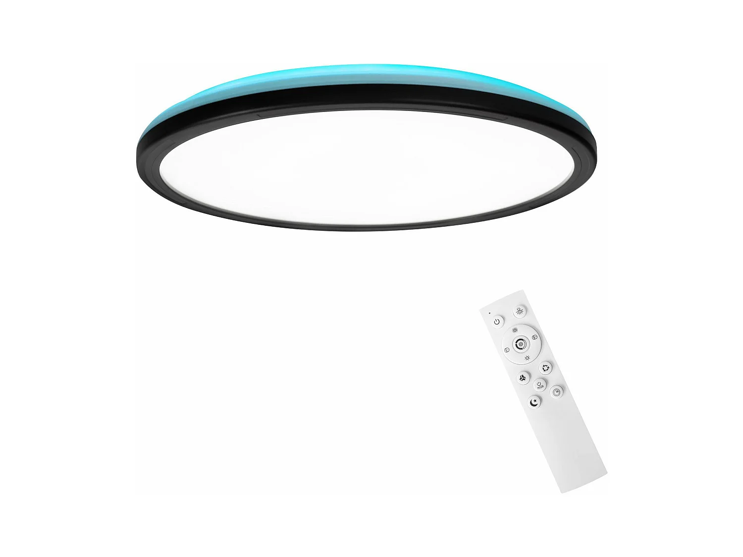 NETTLIFE LED Plafondlamp Slaapkamer - Keuken Platte Lamp RGB 23W Ronde Badkamerlamp 30CM Afstandsbediening