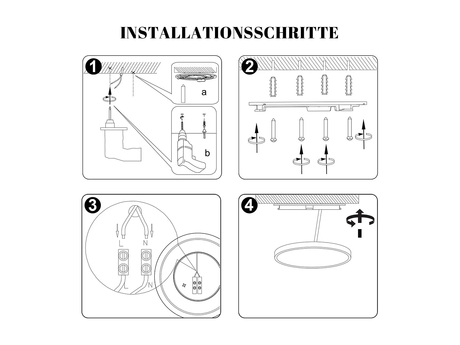 NETTLIFE Czarna płaska lampa sufitowa LED 22 cm 18 W Ściemniana do sypialni i kuchni 3000 K - 6500 K