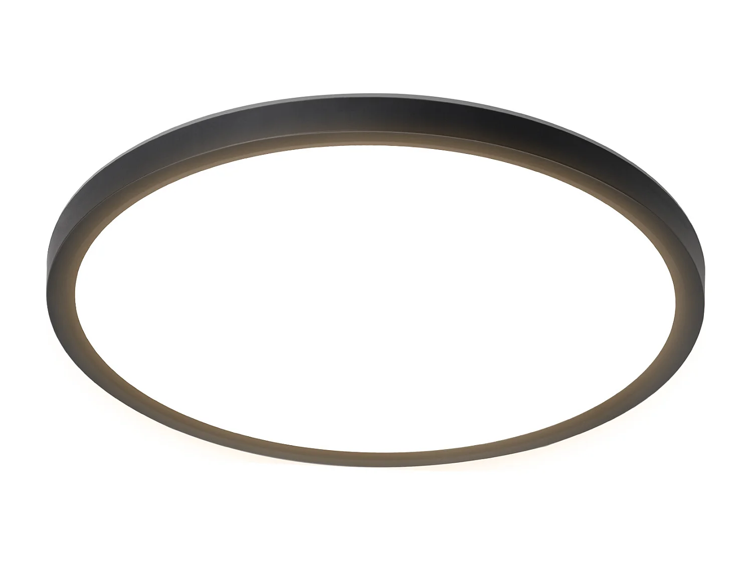 NETTLIFE Flache LED-Deckenleuchte für Schlafzimmer, Schwarz, 18 cm, 15 W, nicht dimmbar, Warmweiß 3000 K