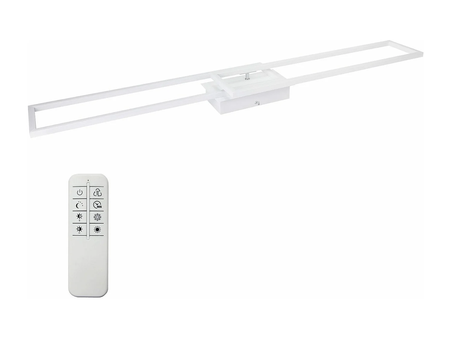 NETTLIFE Deckenleuchte für Wohnzimmer, LED-Deckenleuchte für Küche mit Fernbedienung, modernes Design, 3000 K – 6500 K, 36 W