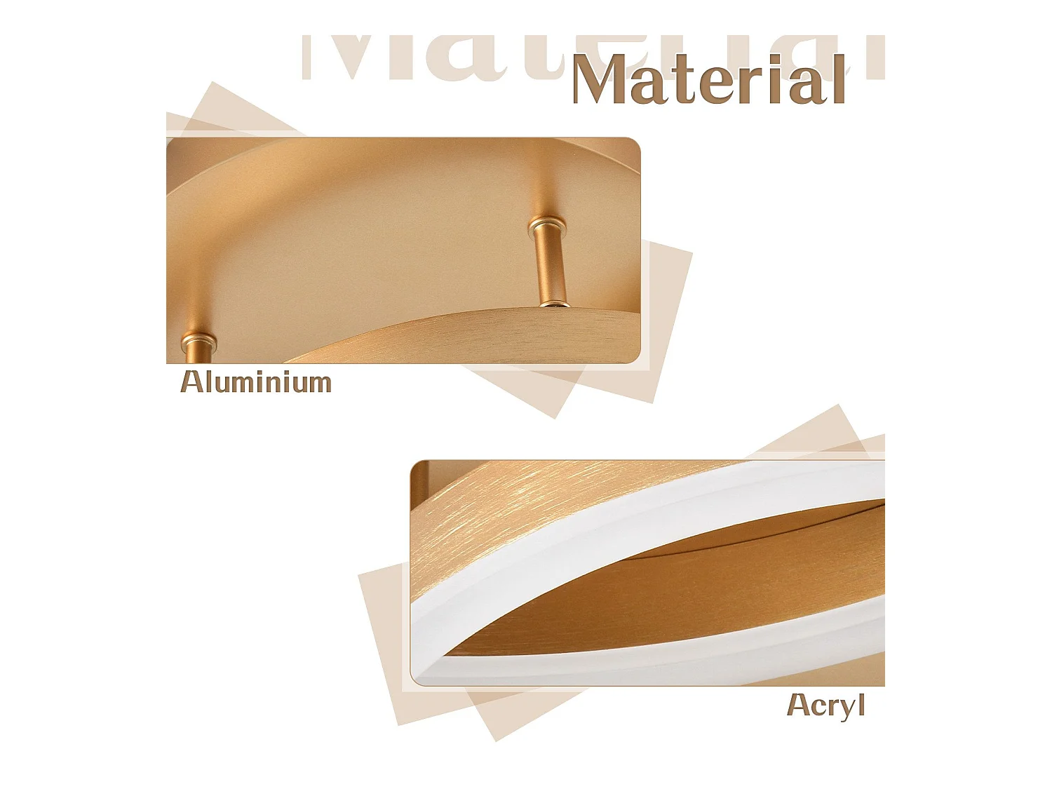 NETTLIFE Plafonnier LED pour salon - Noir, intensité variable, 82 cm, avec télécommande, 74 W, 3 anneaux