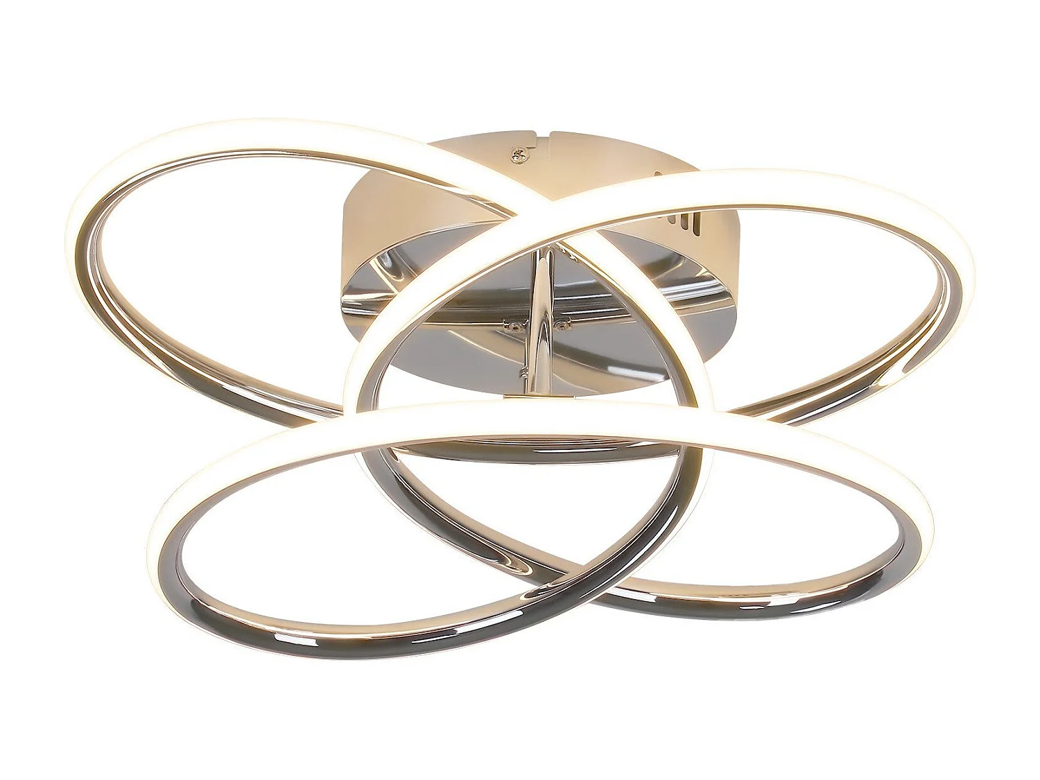 NETTLIFE Plafonnier LED pour couloir, intensité variable, avec télécommande, design moderne en forme de papillon, 36 cm, 44 W