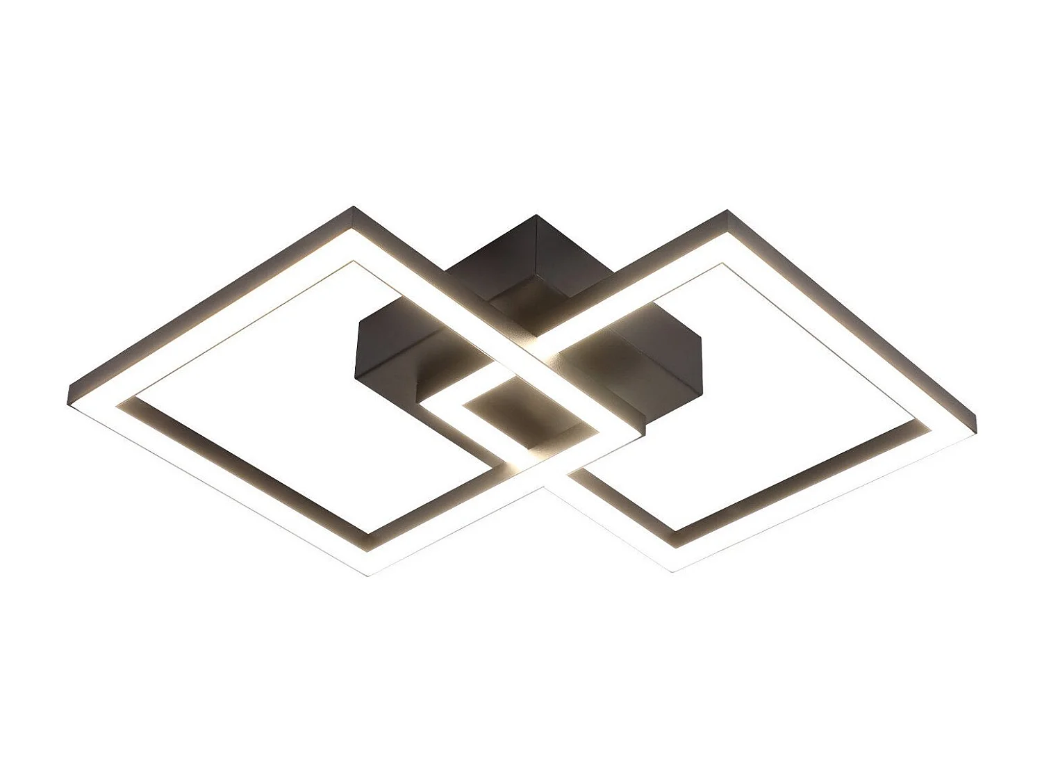 NETTLIFE Plafonnier LED Carré Noir 24 W 4 000 K Blanc Neutre Lampe De Cuisine Moderne