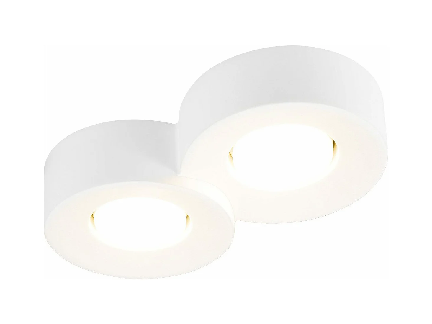NETTLIFE Spot En Saillie Blanc Rond Couloir Plafonnier  Gx53 2 Flammes Plafonnier Moderne En  Max.10w