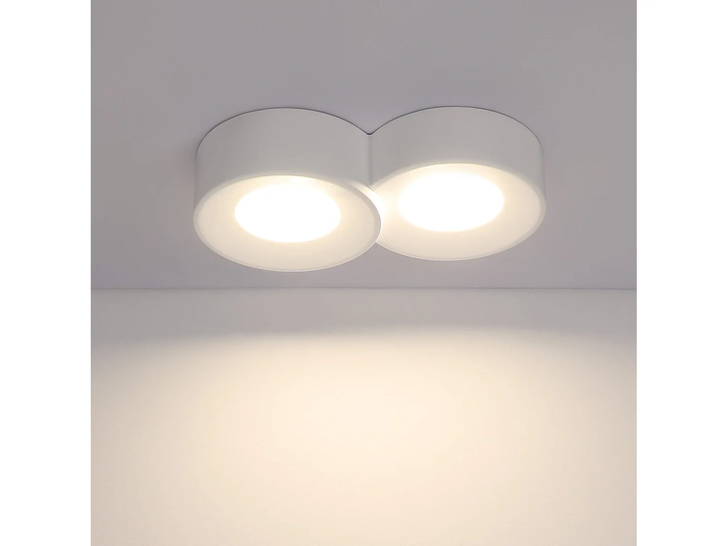 NETTLIFE Spot En Saillie Blanc Rond Couloir Plafonnier  Gx53 2 Flammes Plafonnier Moderne En  Max.10w