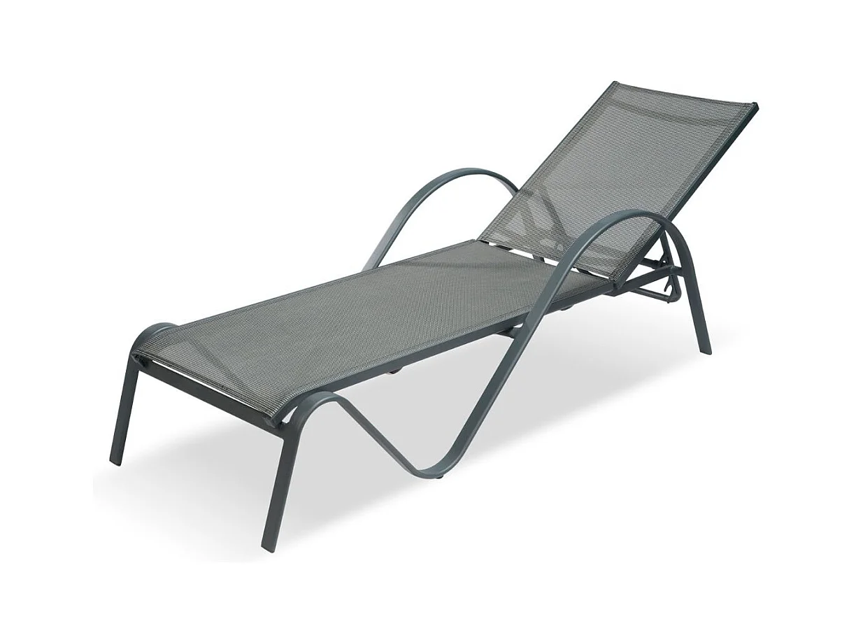 Bain de soleil en aluminium Gris SUNSET