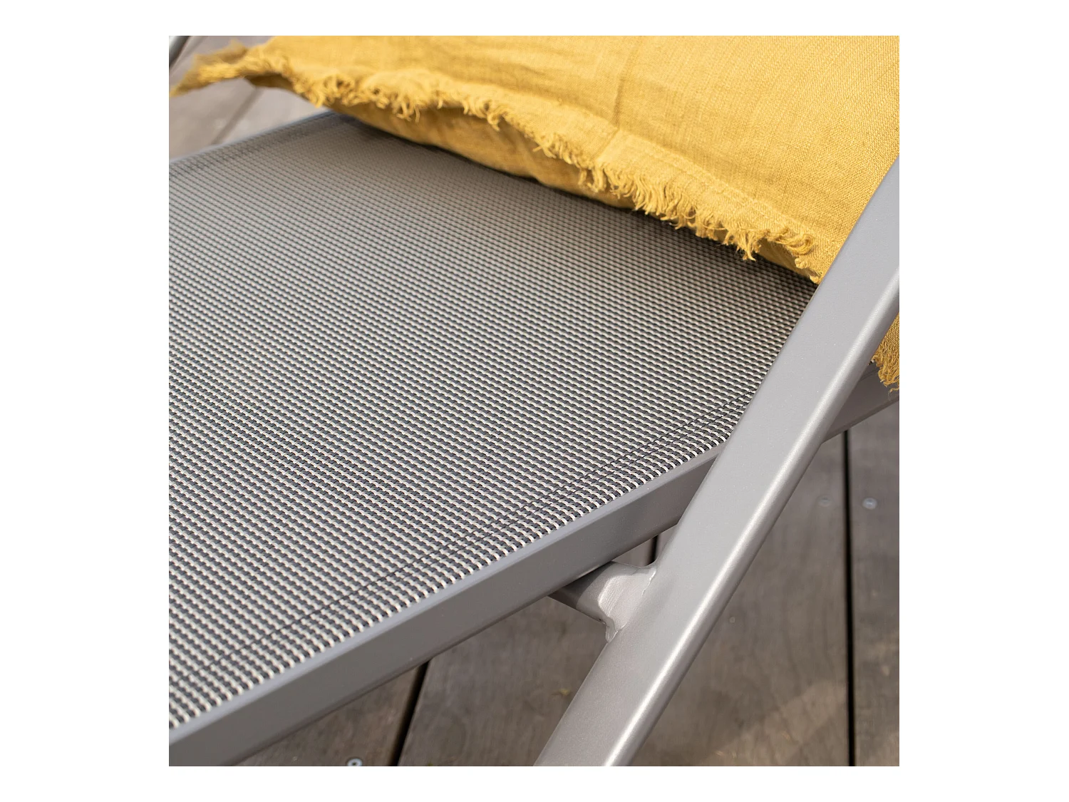 Bain de soleil en aluminium Gris SUNSET