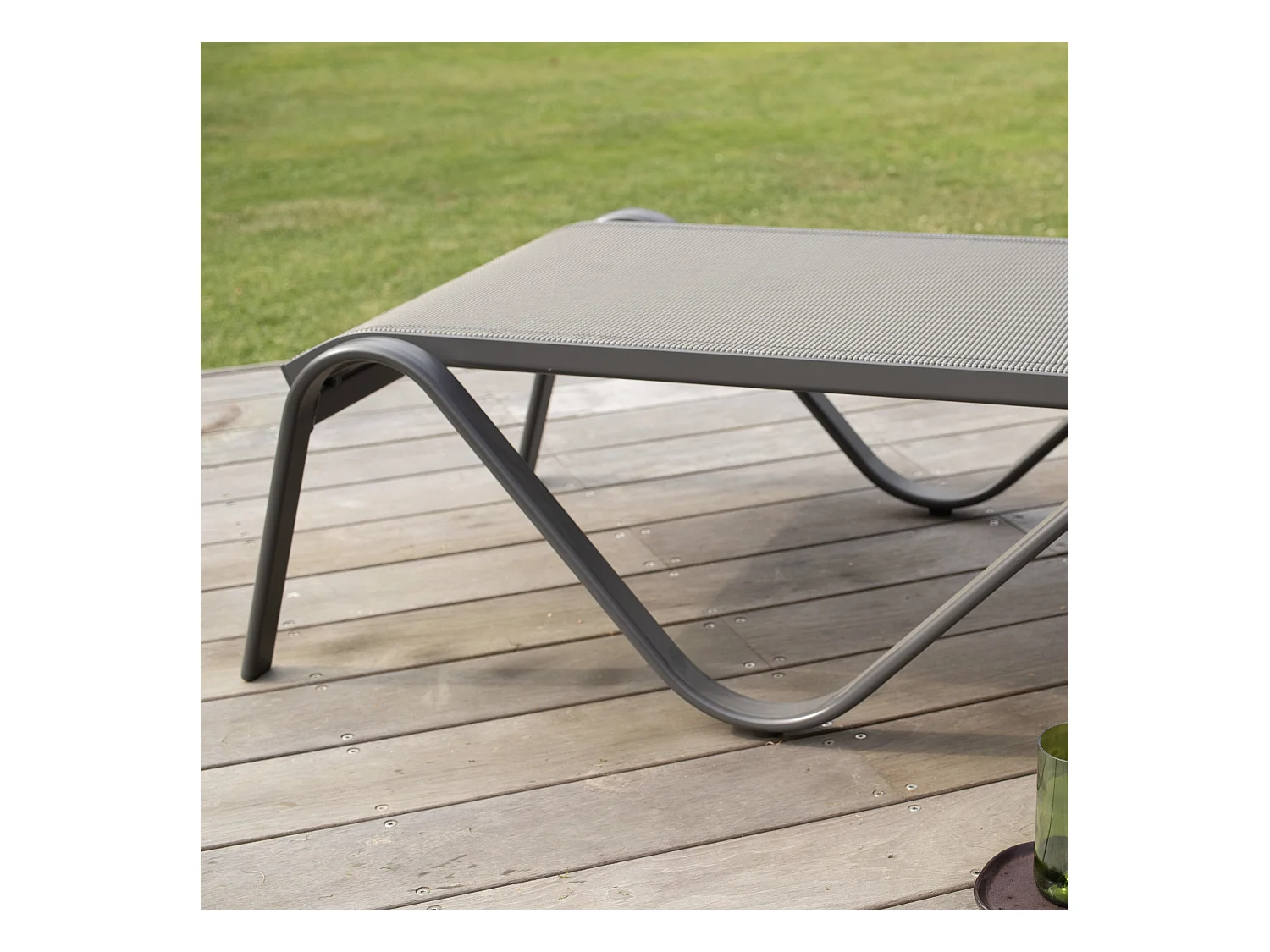 Bain de soleil en aluminium Gris SUNSET