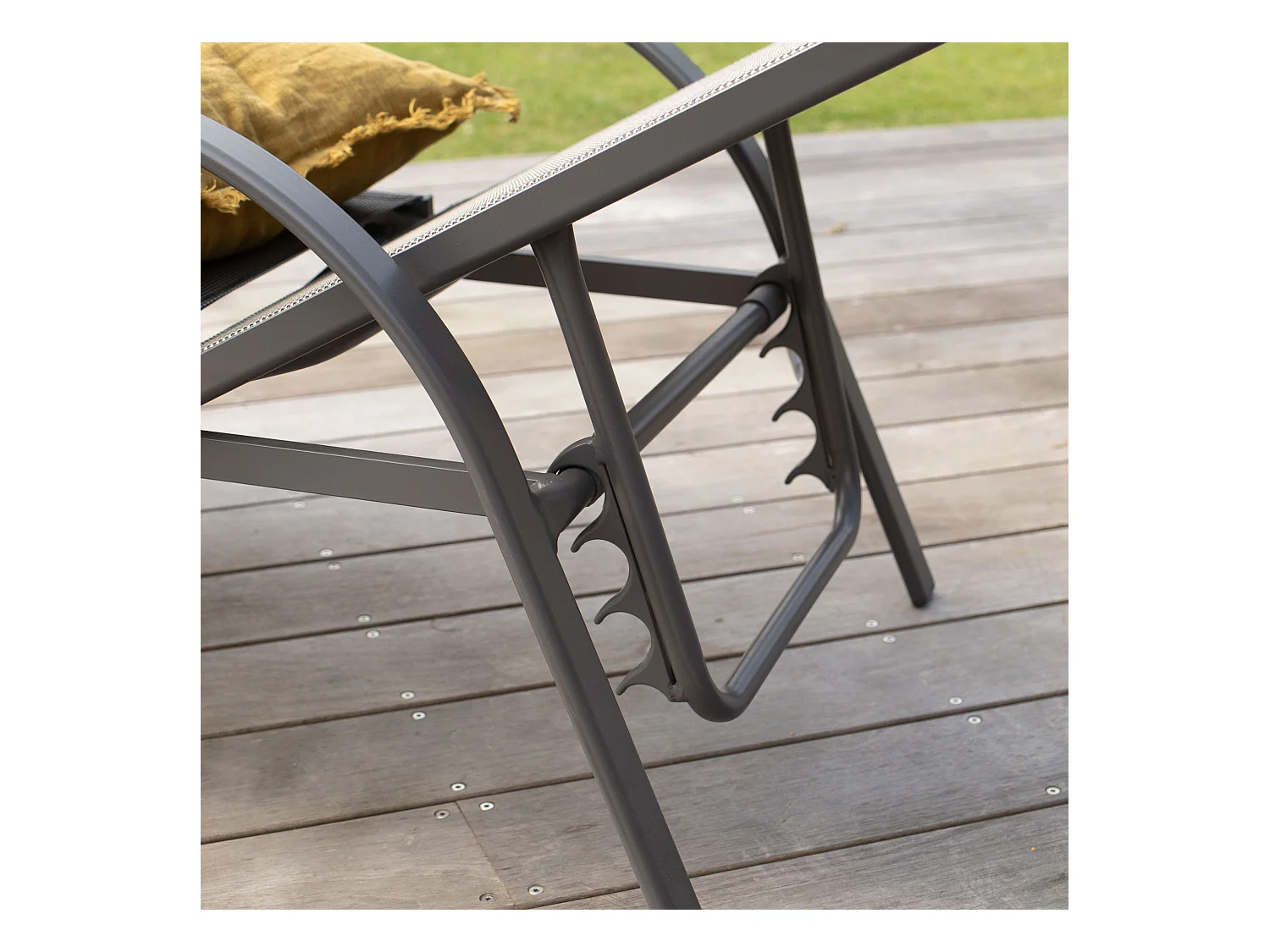 Bain de soleil en aluminium Gris SUNSET