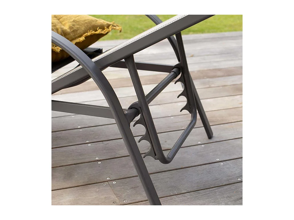 Bain de soleil en aluminium Gris SUNSET