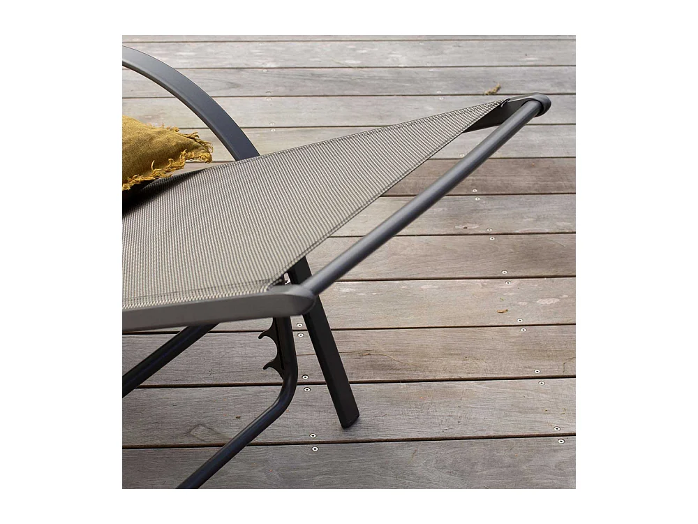Bain de soleil en aluminium Gris SUNSET