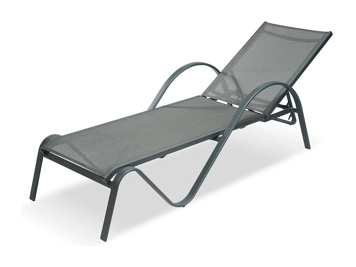 Bain de soleil en aluminium Gris SUNSET