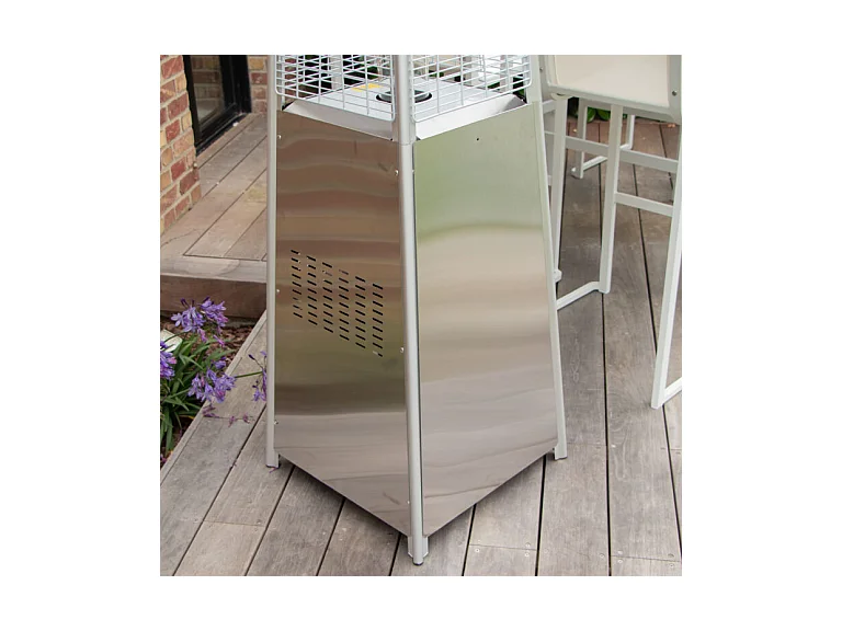 Chauffe terrasse hexagonal Inox ASTRA