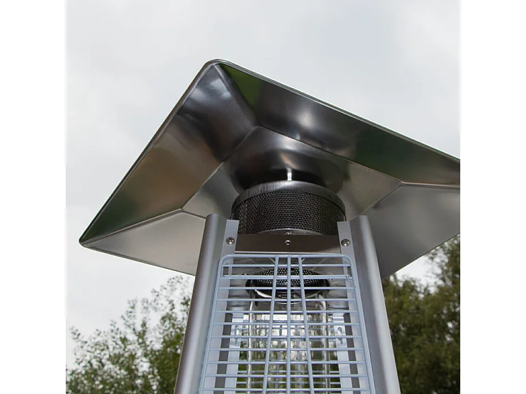 Chauffe terrasse à gaz 10000 W inox hexagonal ASTRA