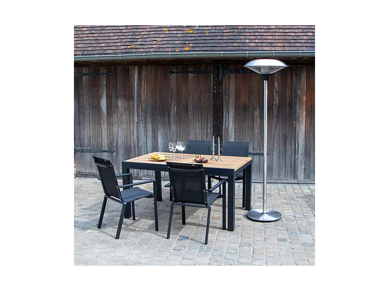 Chauffe terrasse électrique 2000W Acier ZEPHYR