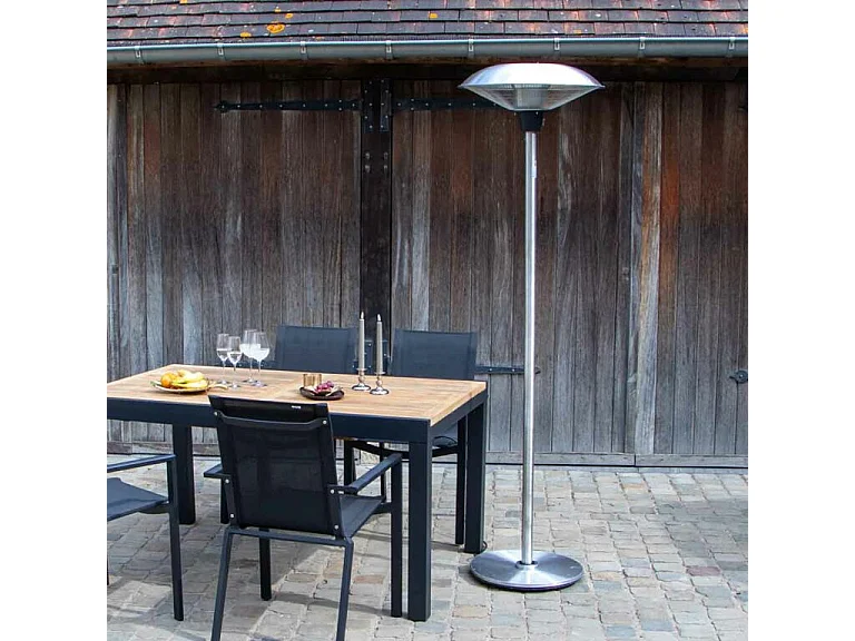 Chauffe terrasse électrique 2000W Acier ZEPHYR