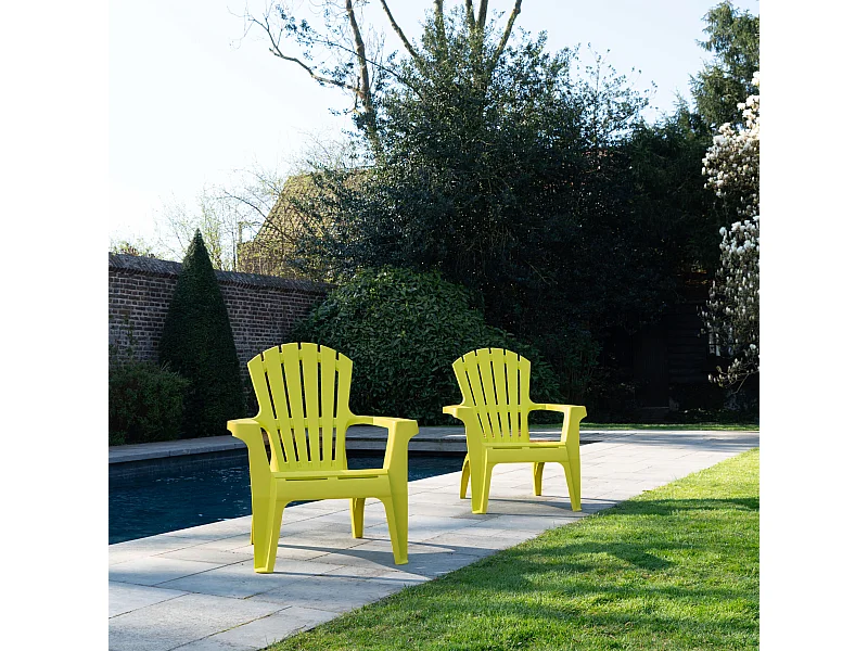 Lot de 2 Fauteuils adirondack Anis