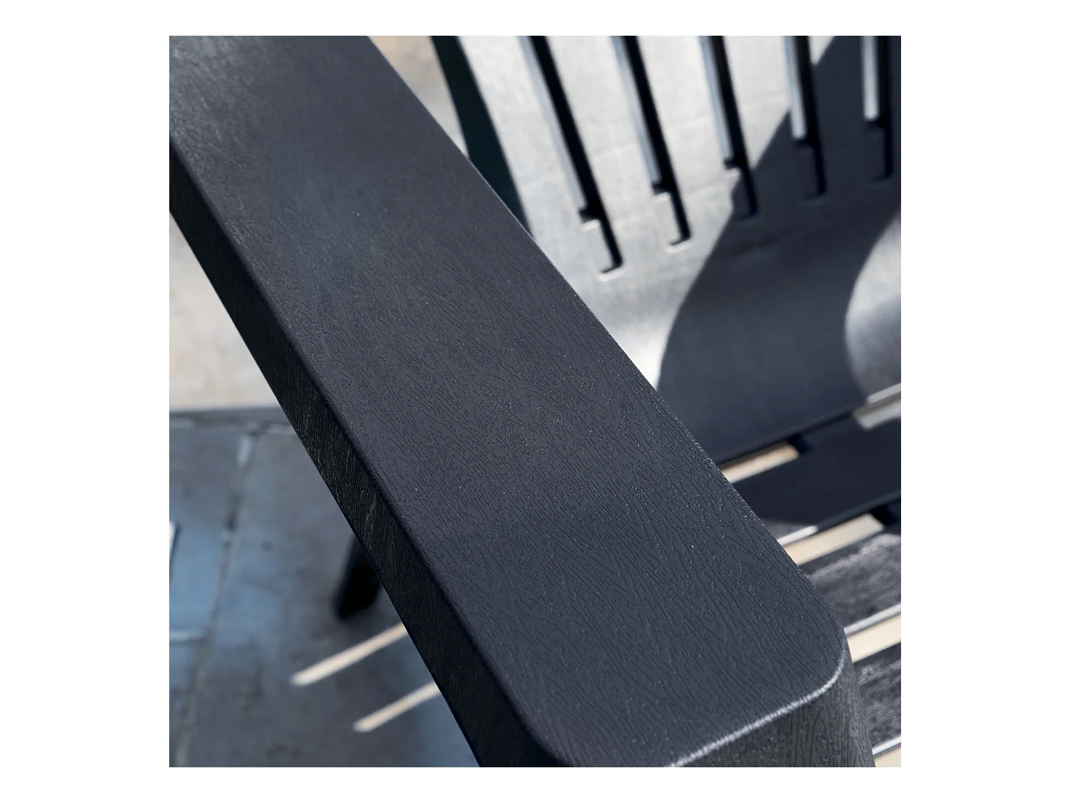 Lot de 4 Fauteuils adirondack Anthracite