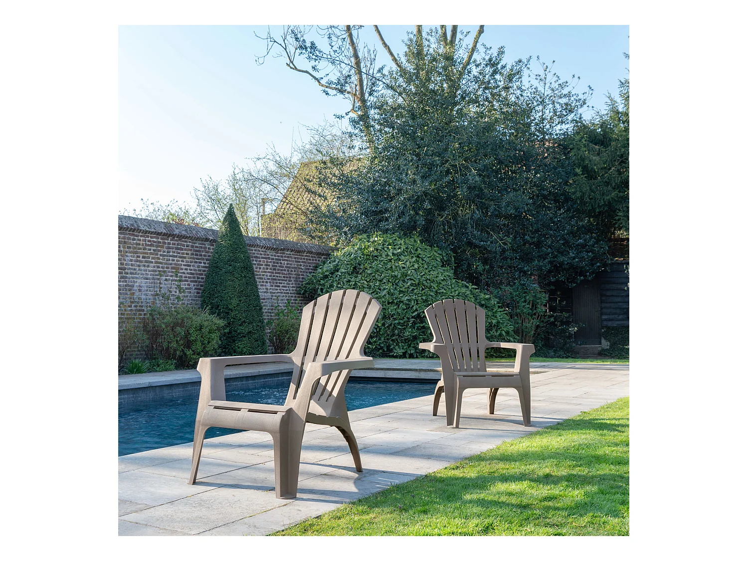 Fauteuil adirondack Taupe