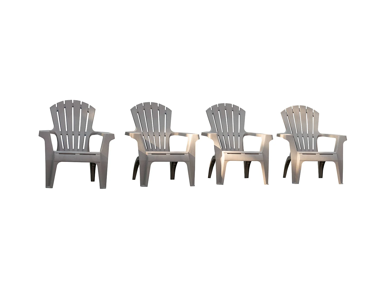 Lot de 4 Fauteuils adirondack Taupe