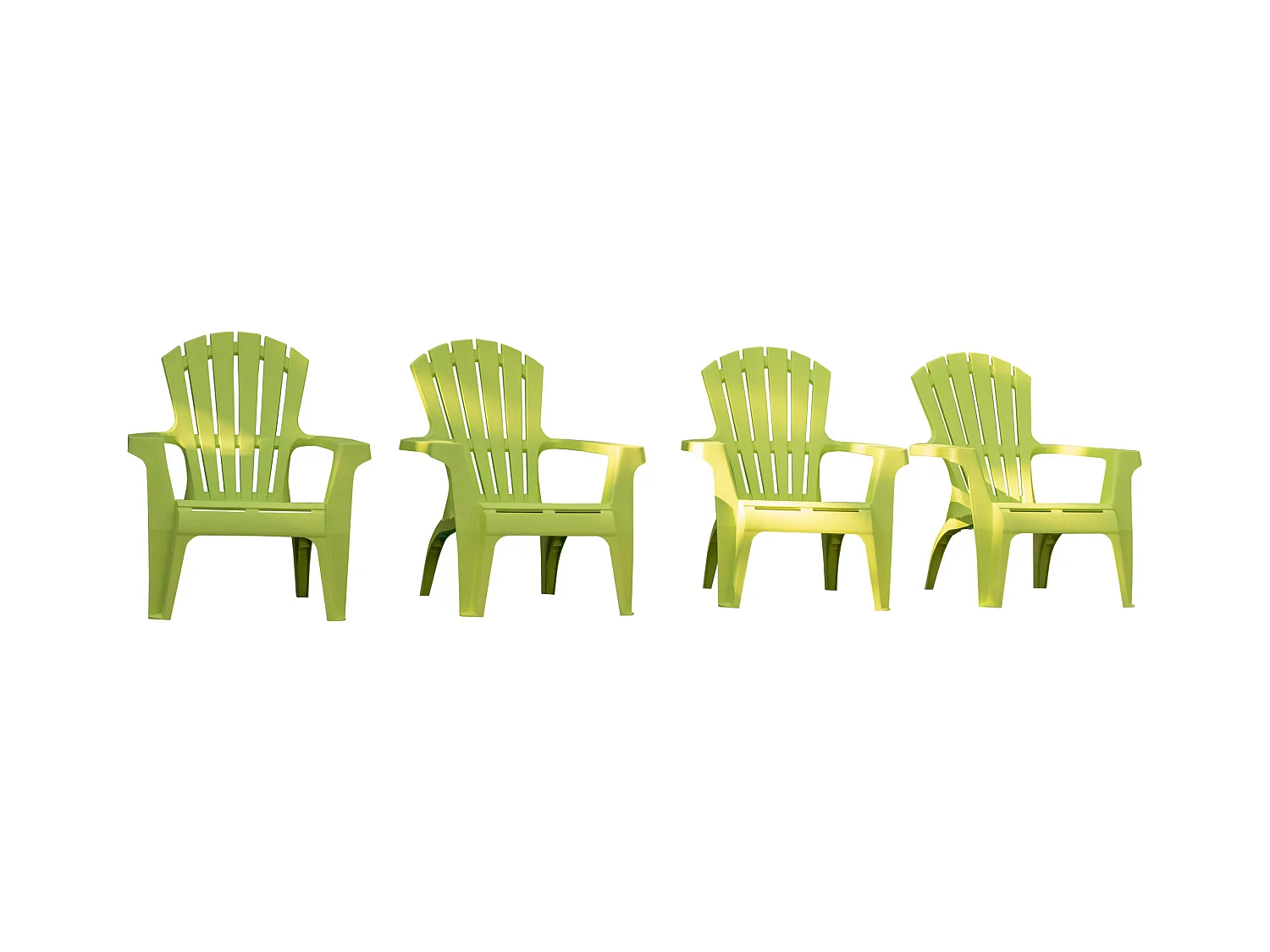 Lot de 4 Fauteuils adirondack Anis