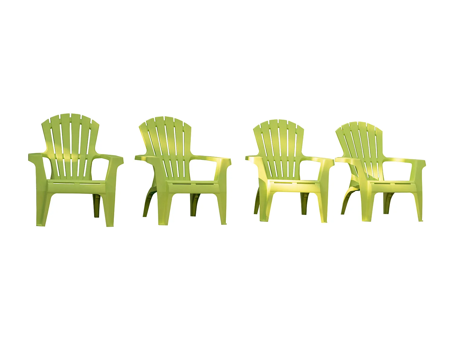 Lot de 4 Fauteuils adirondack Anis