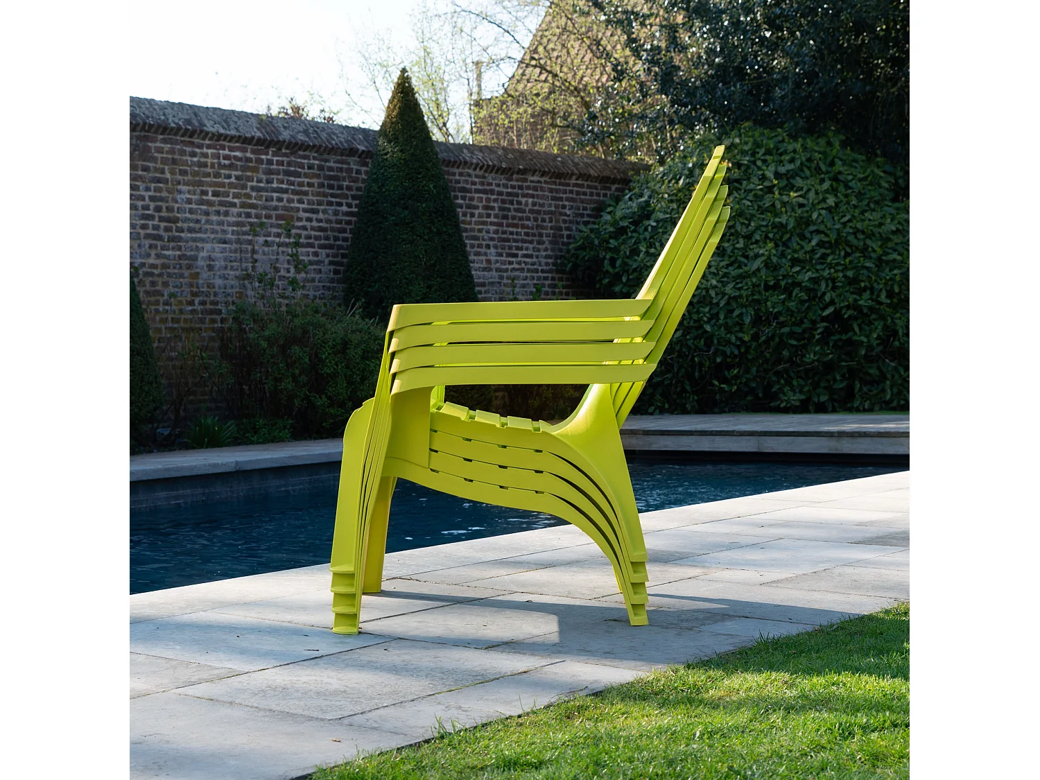 Lot de 4 Fauteuils adirondack Anis