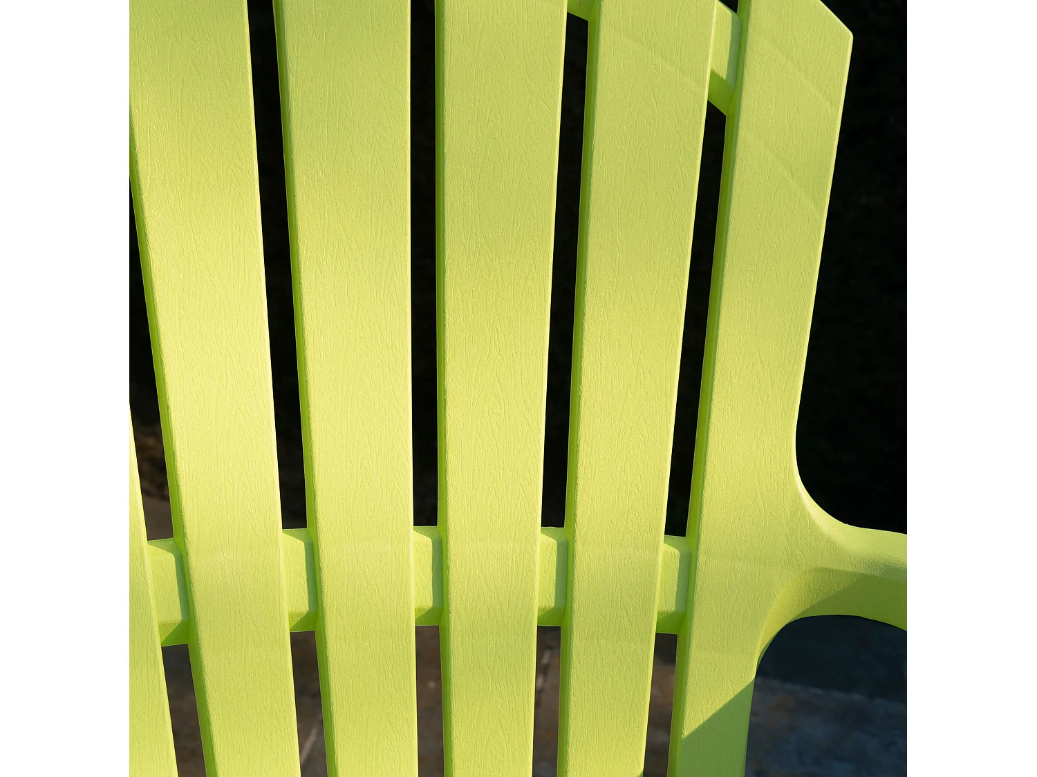 Lot de 4 Fauteuils  Adirondack de jardin en résine empilables Anis