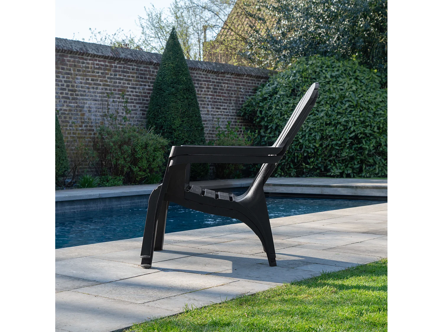 Lot de 2 Fauteuils adirondack Anthracite