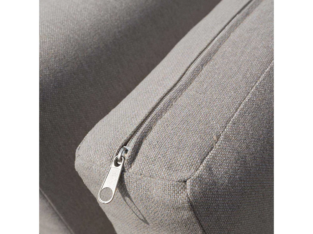 Salon de jardin 6 places modulable en aluminium Taupe SAHARA