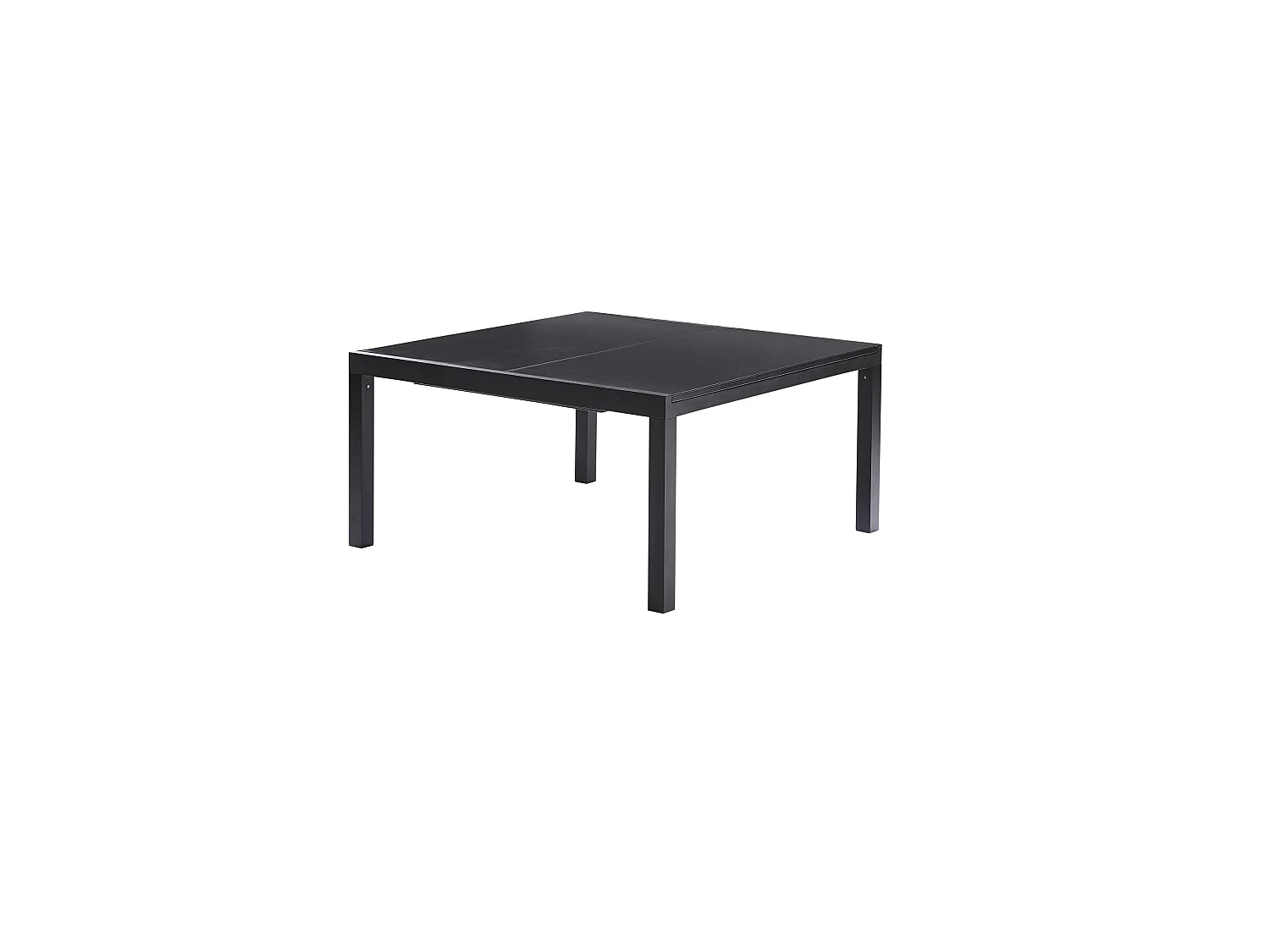 Ensemble de jardin aluminium noir 8/12P avec 8 fauteuils BLACKSTAR