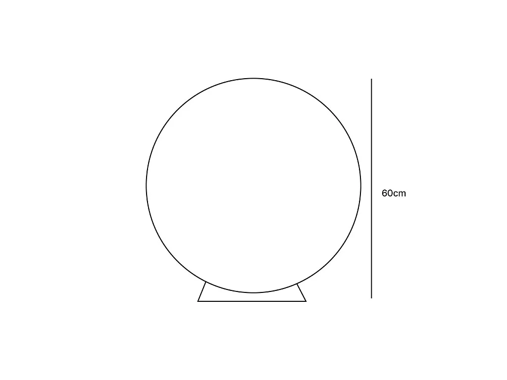 Boule lumineuse ronde 60 cm
